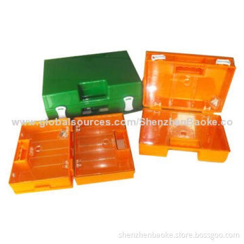 Workplace ABS First-aid Box, Small/Medium/Large, Orange, Green and White Colors